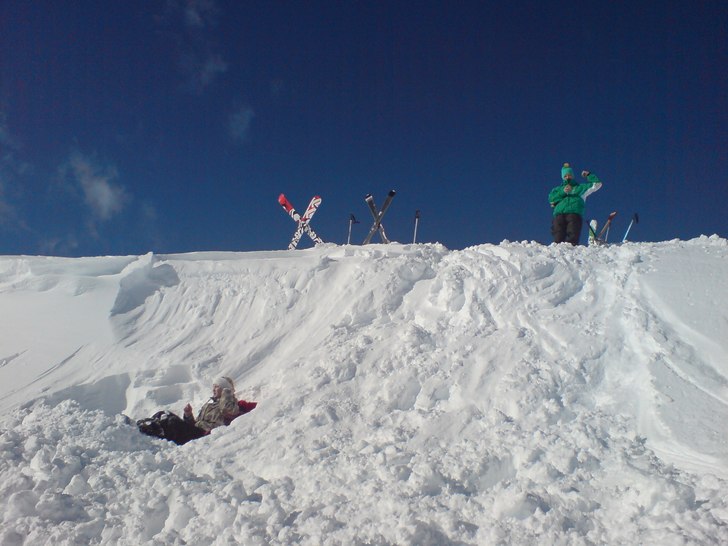 Drömmen... sol, ingen vind och massvis med snö :. Foto: Jag.