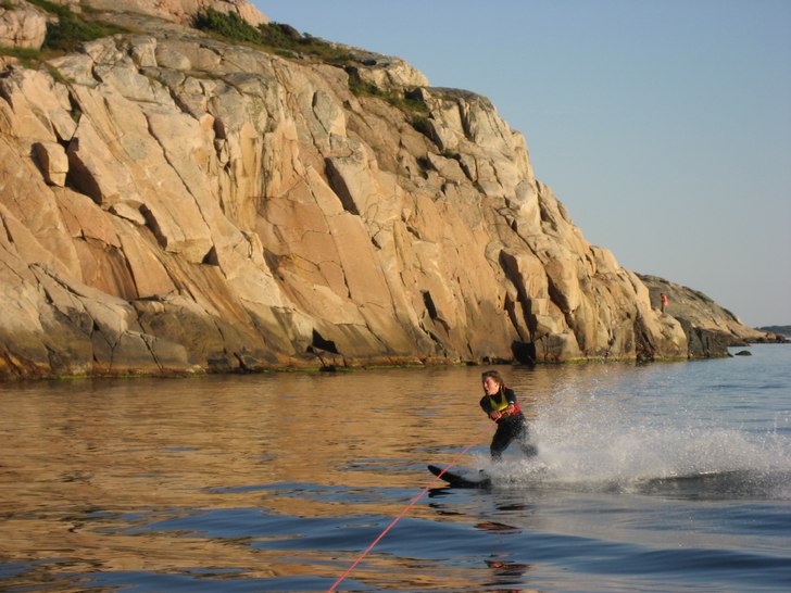 Jag å min familj drog ut en kväll å käka pizza. Foto: Louise Lundberg. Åkare: Per Lundberg.
