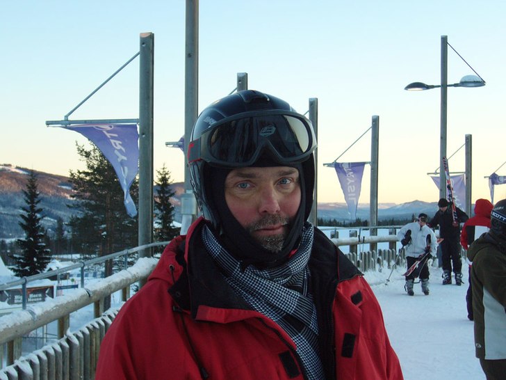 Undertecknad mot slutet av dagen, inför något av. Foto: Niklas Pylad. Åkare: Jag.