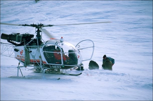 helikopter, alagna. Foto: David Elmfeldt. Åkare: okända.