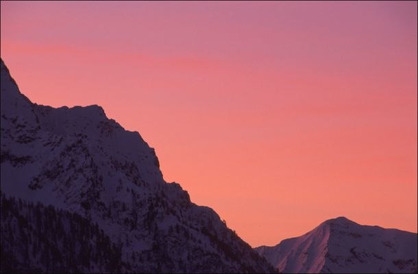 Soluppgång gressoneydalen, italien.
. Foto: David Elmfeldt.