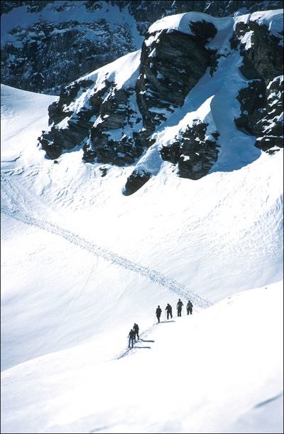 Topptur Gressoney, italien. Foto: David Elmfeldt.