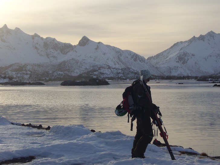Vilken plats. På vägen hem efter dagens åk.... Foto: Andreas Lindroth. Åkare: Sven Andersson.