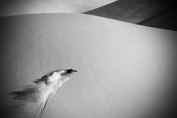 Henrik åker puder i Lech, go åking var det!. Foto: Tomas Pernek. Åkare: Henrik Dövre Jr.