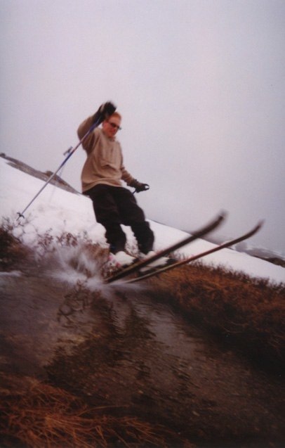 provar d där me vatten skidor på midsommar . Foto: Frölle. Åkare: jag sj.