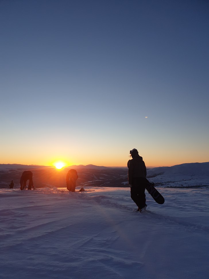 Sista åket för dagen.