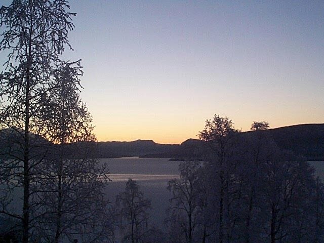 Solnedgång i tärnaby. Foto: Per saxvall.