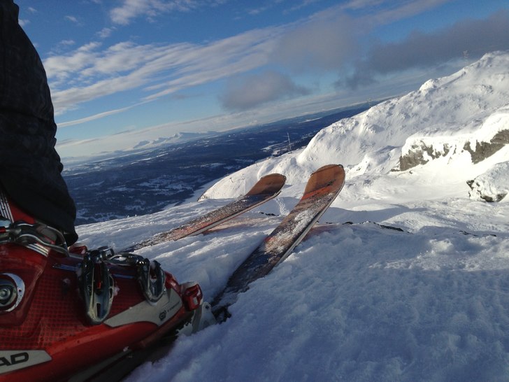 Hudarna på och Jetvindar på toppen. Blir inte b�. Foto: Anders Sundström. Åkare: Anders Sundström.