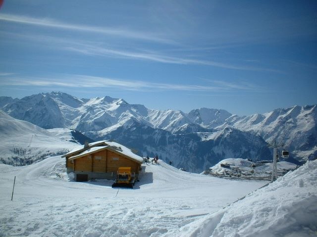 Utsikt över en del av Alpe D' Huez. Foto: Jim Persson.