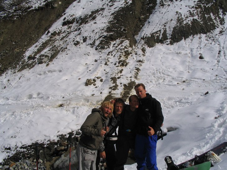 Efter tok puder!. Foto: Patrik. Åkare: Patrik tv, Martin, Thomas, Wessa.