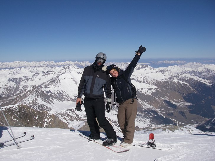 Jag och Jossan på Gletchern!.