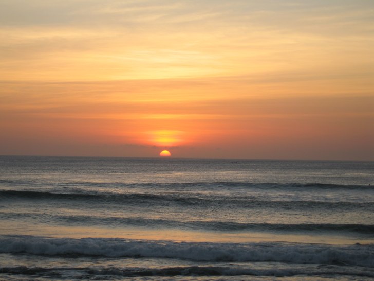 Solnedgång över Indiska Oceanen. Foto: Johan Isaksson.