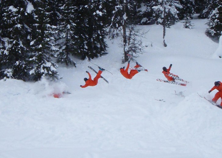 Lite driftat försök på flat 5 mute . Foto: Stina Nilsson. Åkare: Eric Nilsson.