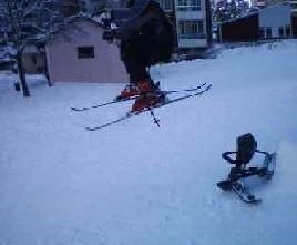 jag som hoppar över en snowracer. Foto: fredrik thureson. Åkare: patrik fernström.