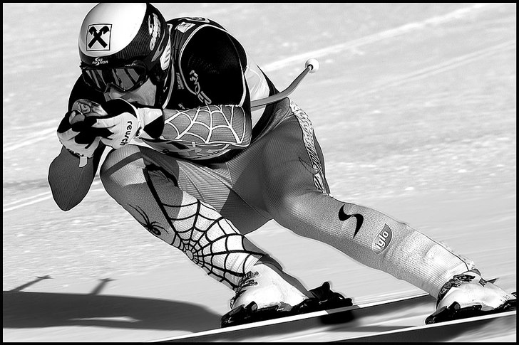 Störtlopp World Cup finals Åre 2006 ... "He. Foto: Ola Rockberg. Åkare: Hermann Maier.