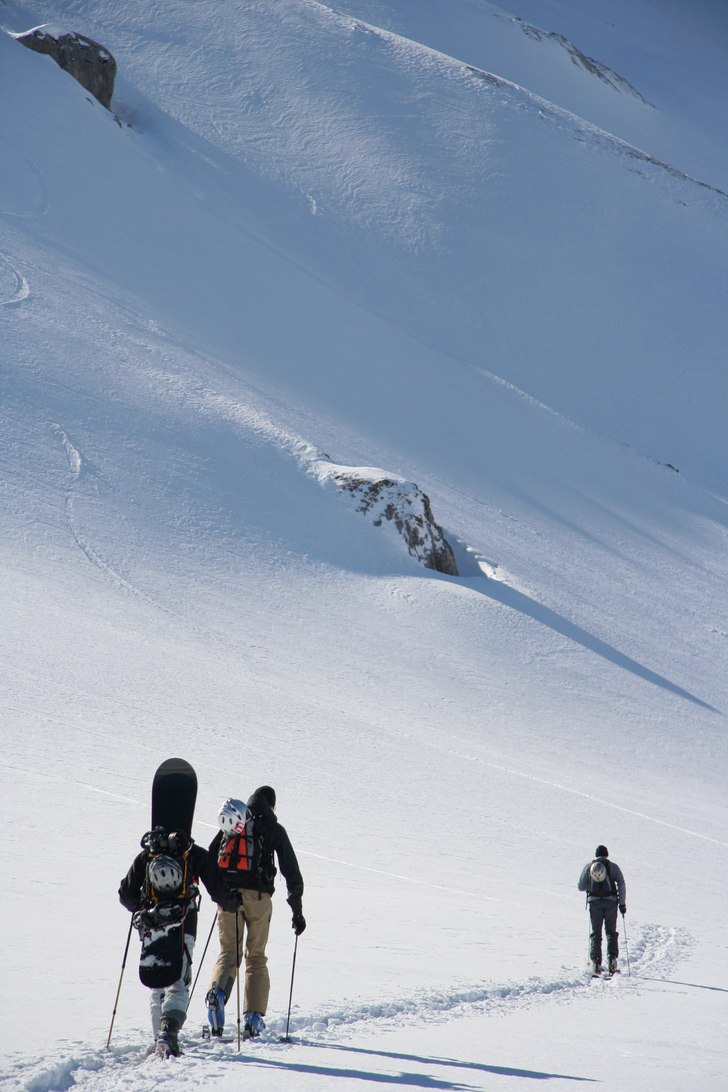 skitour. Foto: simon ricklin. Åkare: oli,urs,töbu.