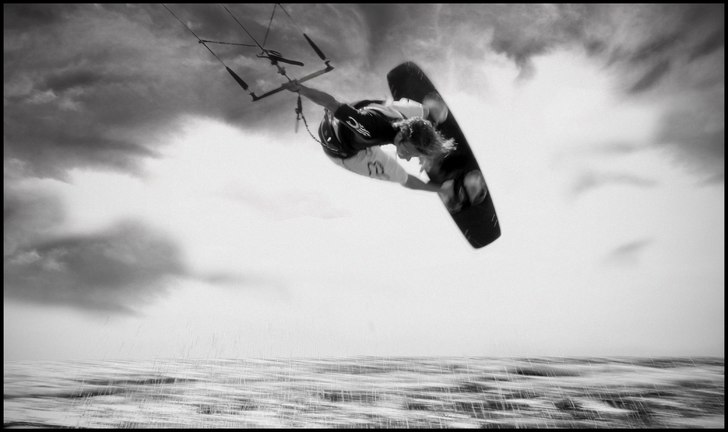 Nice kite session. Foto: Peter Vahlfridsson. Åkare: Jesper berg.