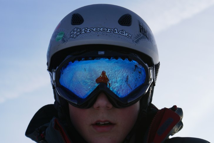 Kort taget in i linsen på mina Scott Ransom. jag . Foto: Alexander Sverin. Åkare: Ivar Holmsten.