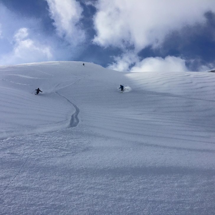 Pudder, snadder og snop
2 meter pudder på 3-4 dag.