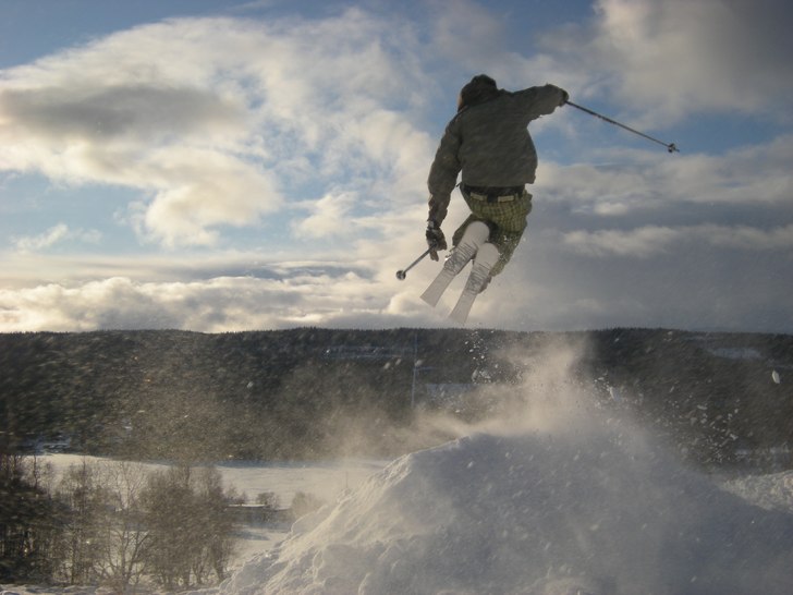 en härlig premiär dag i ravin. Foto: magnus svensson. Åkare: hemming nilsson.