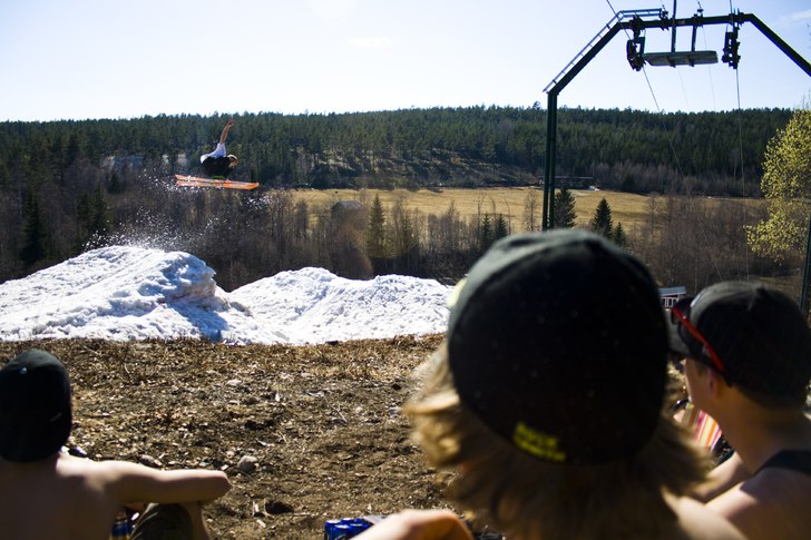 min enda skiddag iår!. Foto: Erik Larsson. Åkare: Eric Clark.