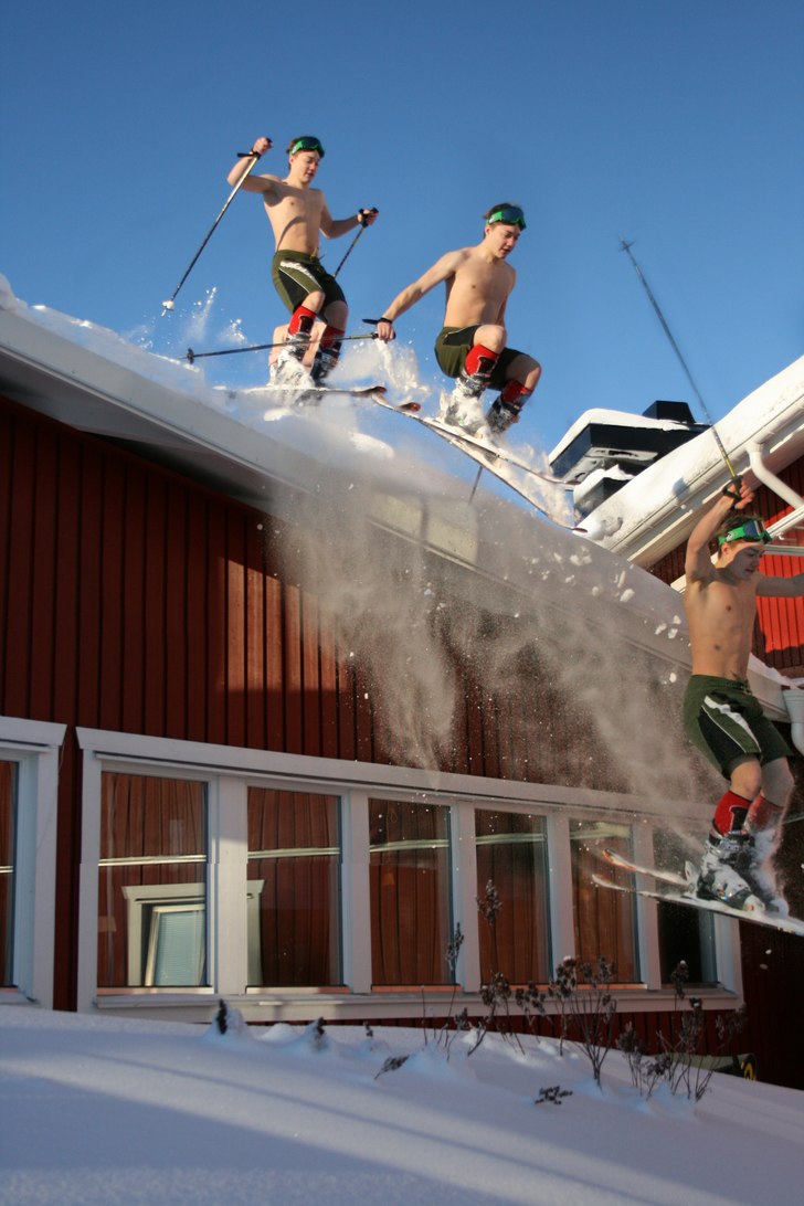 En tårgig dag gjord lite roligare med lite ". Foto: Henrik Svantesson. Åkare: Erik Sjöberg.