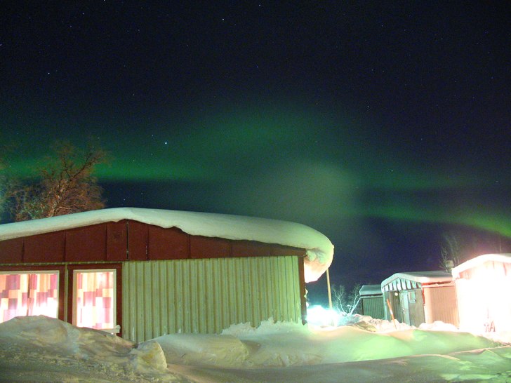 Norrsken kl 10 på kvällen =) . Foto: Erik Thorsell.