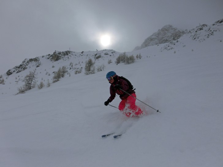 Karin i La Spatule. Foto: R. Hortlund. Åkare: Karin Lindgren.