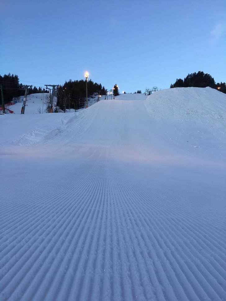 Nok en nydelig dag i Kongsberg Skisenter!
4 grader.