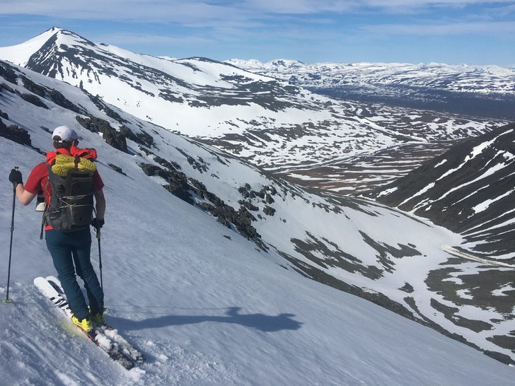 16 June 2020.
Spring skiing in the Abisko alps at.