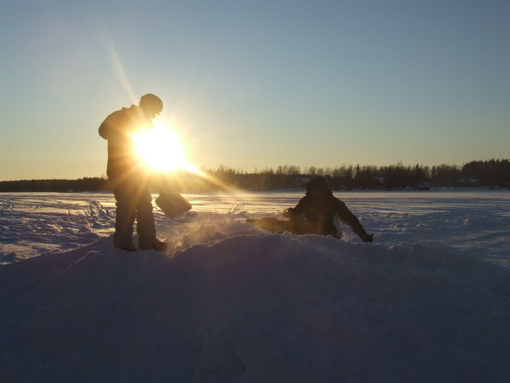 gör i ordning landningen tills följande dag..fin. Foto: björn ahlskog (jag). Åkare: my gang.