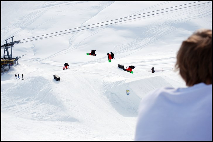 Mycket sol o slask en dag i vansparken. Foto: Omark eller Ruben. Åkare: Rickard Croy.