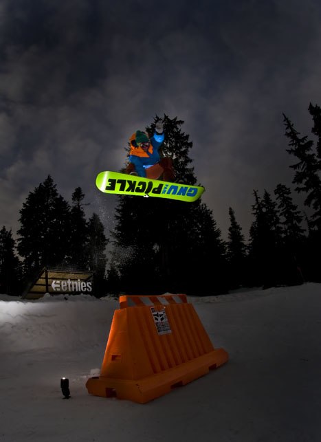 Inte Cypress mountain men Seymour som 
vi körde . Foto: Marcus Lindström. Åkare: Emil Eriksson.