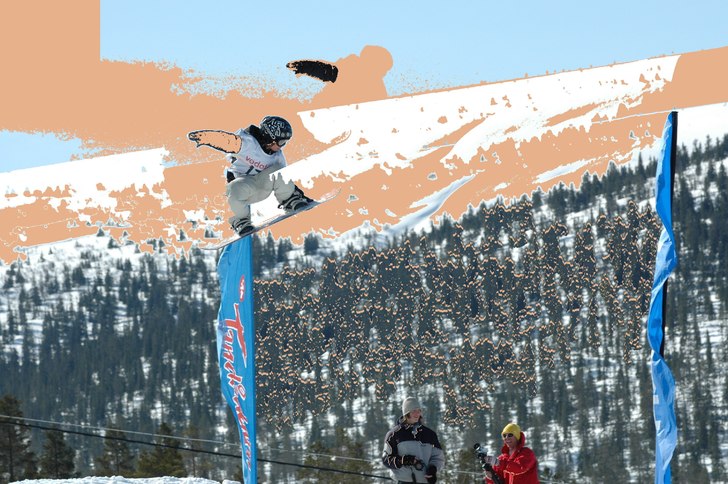 på en tävlin för länge sedan. Foto: pappa. Åkare: jag.