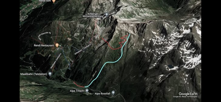 Röd-hike/bootwalk
Blå- åket.