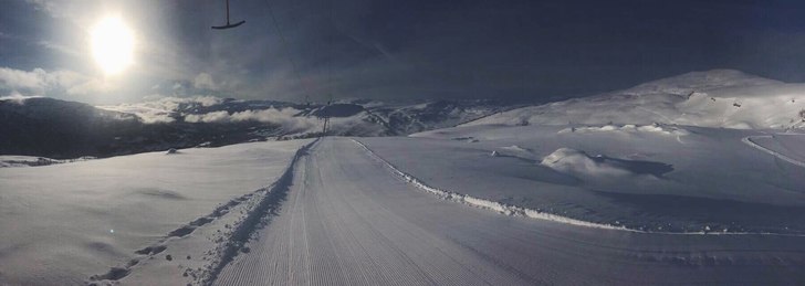 Ekstra pudderbuss 
Kulda i natt har gjort at snøe.