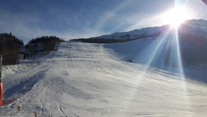 fin dag med sol i solheisen
.