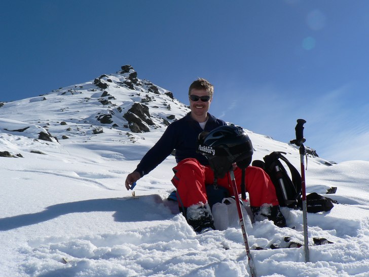 Lunch mellan dagens två suveräna åk!. Foto: Mattias Hammar. Åkare: Fredrik Dahlgren.