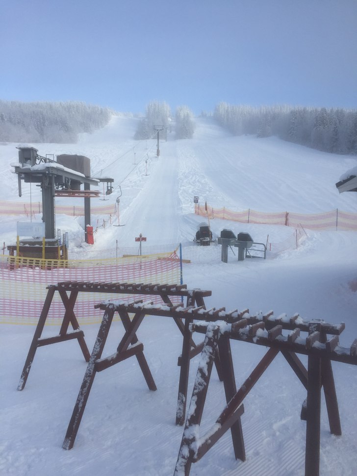 Velkommen i bakken idag
Flott dag med solen som be.