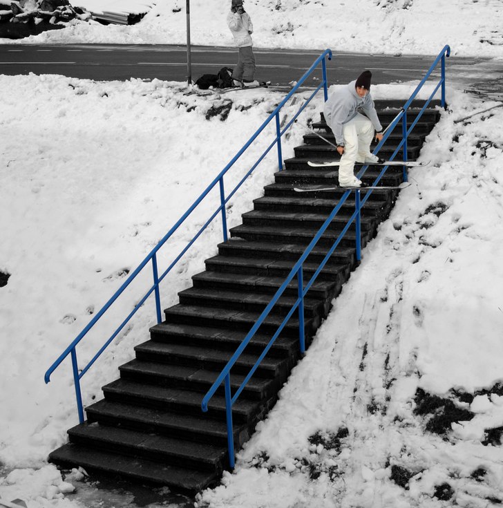 Smurf rail i smurfiga Schweis..... Foto: Julian Forman. Åkare: Ad@m.