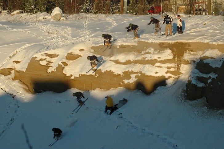 Första snöfallet för säsongen. Foto: Alex. Åkare: Nils Forsberg.