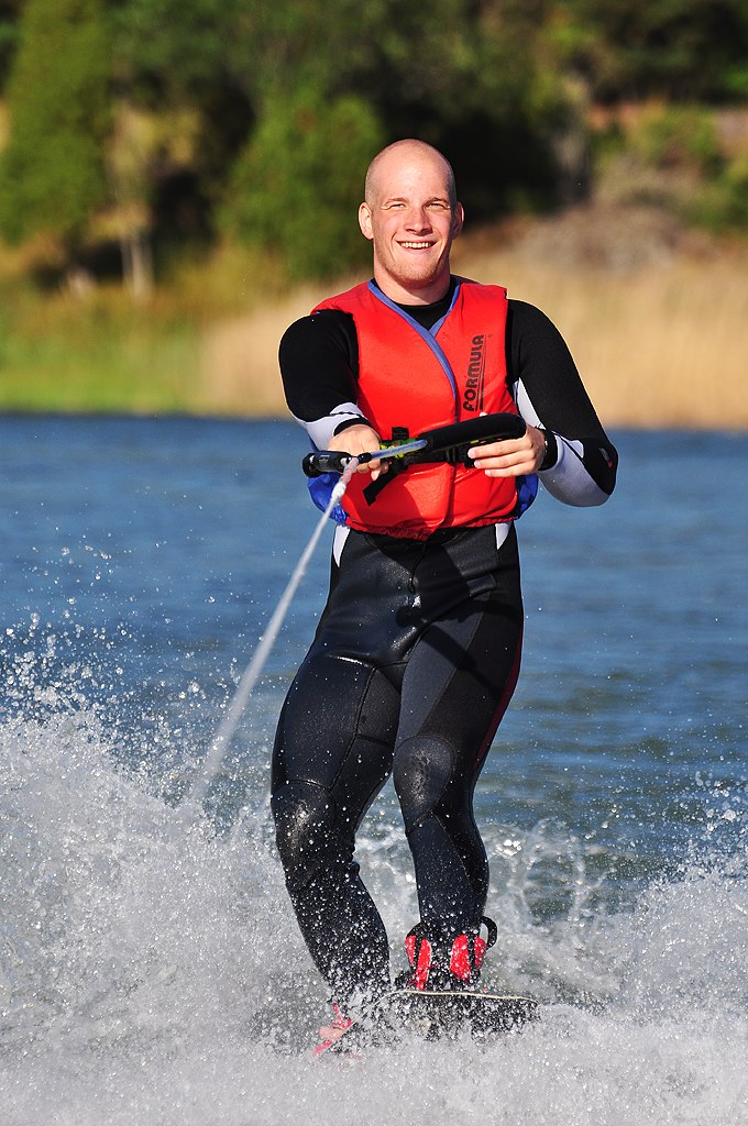 Denna åkare är total nybörjare. Första gången. Foto: Daniel Skilberg.