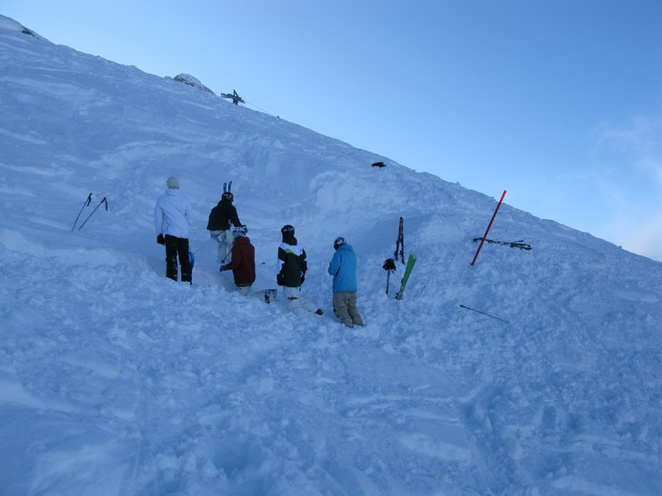 Första test åket av hoppet. Foto: Johan Nerlund. Åkare: Ludvig ,jesper, Caspar,andre, Filip och rolf.