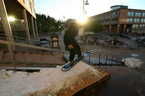 Här ser man hela railet som jensa aldrig klarade.. Foto: Jonas Ahlman. Åkare: Jensa.