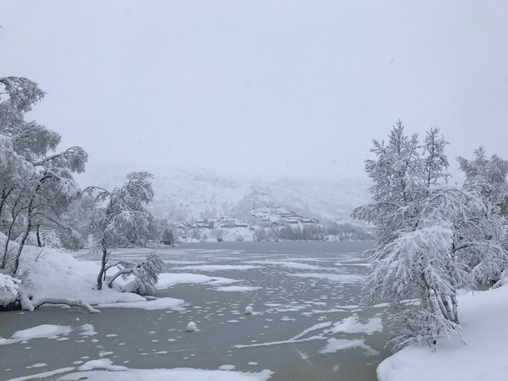 Snø snø og mere snø
Det er fantastiske dager og.