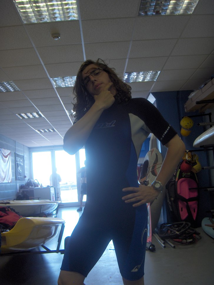 Innan vi gav oss ut på vattenskidor!. Foto: Hanna Båke. Åkare: Ted.