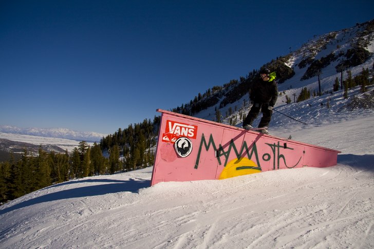 Rail i mammoth. Foto: Adrian. Åkare: Alex Backsæther.