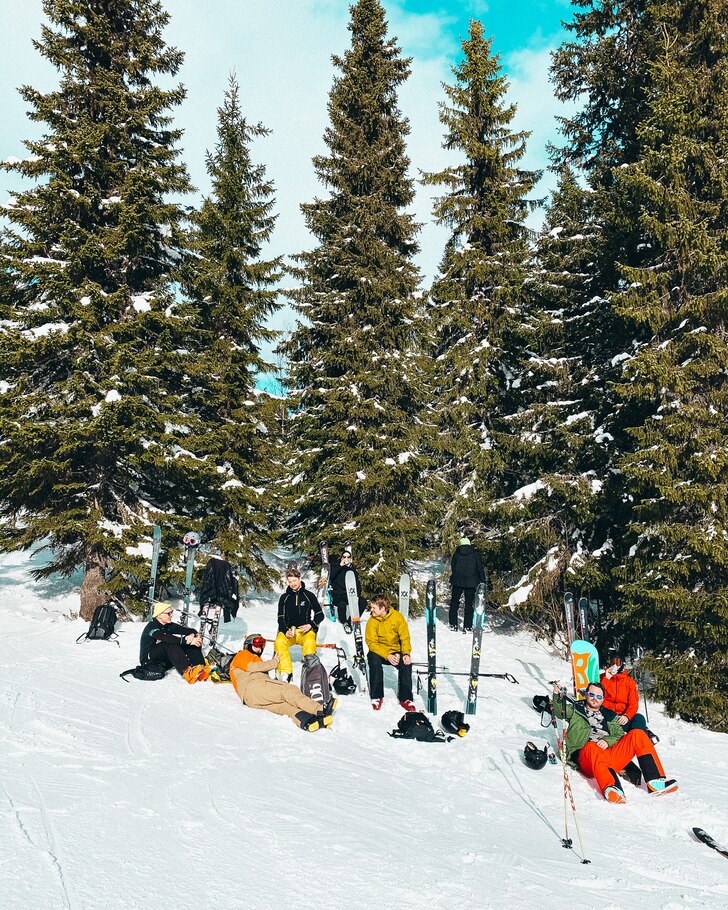 Samlad grupp i söderläge.