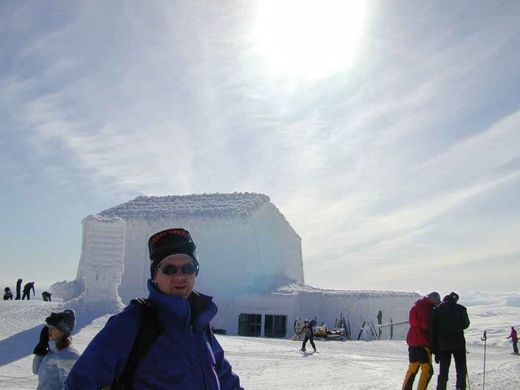 Pappa på Åreskutan. Foto: Gustav Zellman. Åkare: Pappa.
