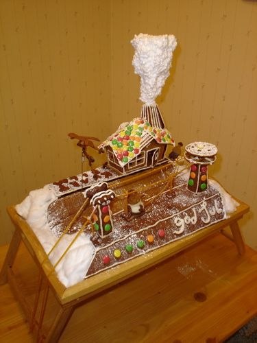 Det är en liten men gemytlig pipe den i frösön-. Foto: David Kvart. Åkare: Snögubben och pepparkakan.